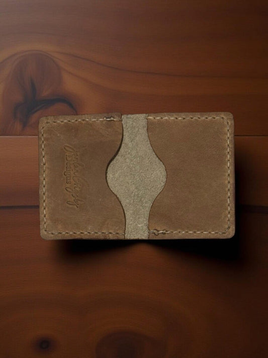 Safari Brown Elephant Leather Card Wallet image 1